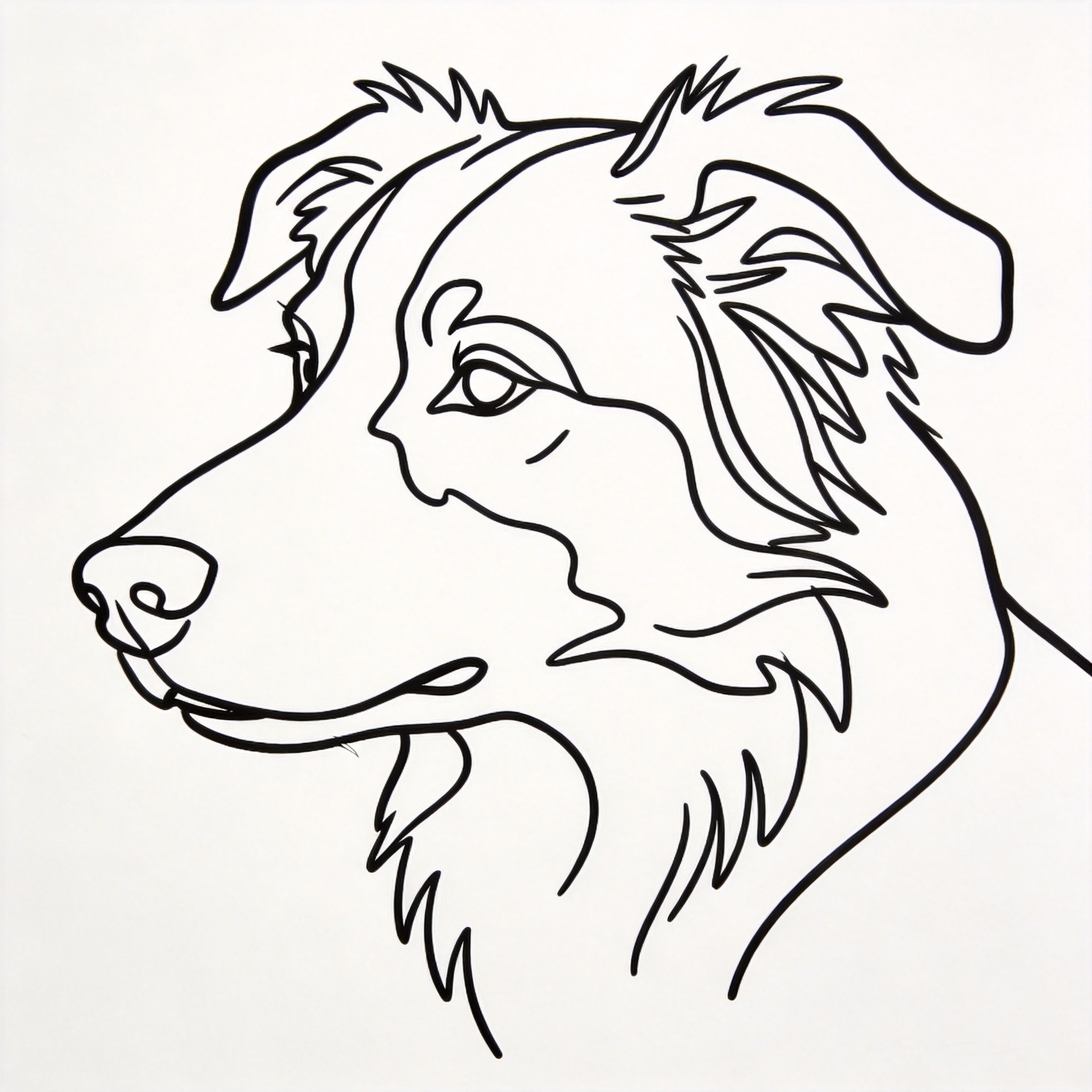 Minimalist Line art style